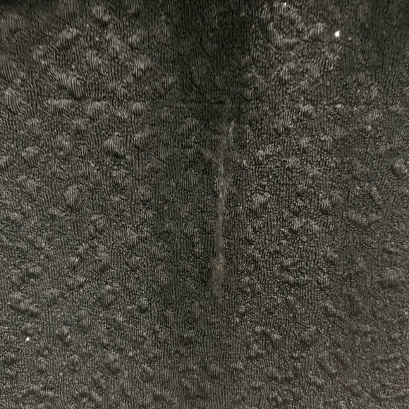 Black Strapless Peplum Sparkly Dress - Picture 6 of 7